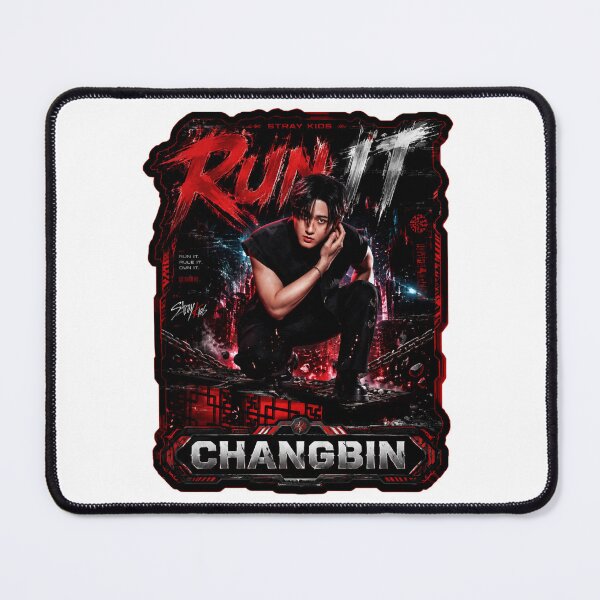 Item preview, SKZ Rapper Changbin Run It crimson power concert graphic designed and sold by Valeree Store.