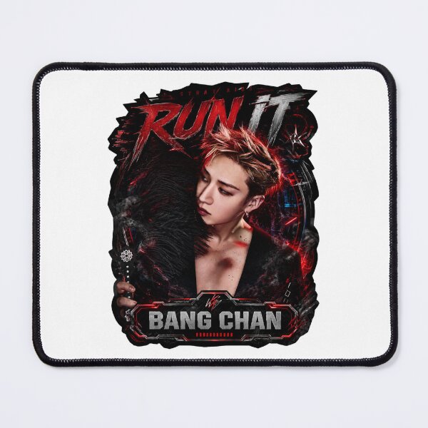 Item preview, Bang Chan Stray Kids Run It red lightning concert poster art designed and sold by Valeree Store.