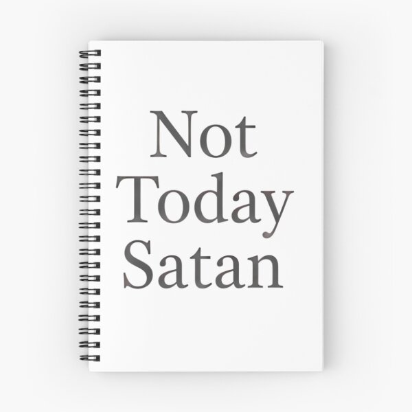 Item preview, Not Today Satan Typography Quote designed and sold by Linework Studio.