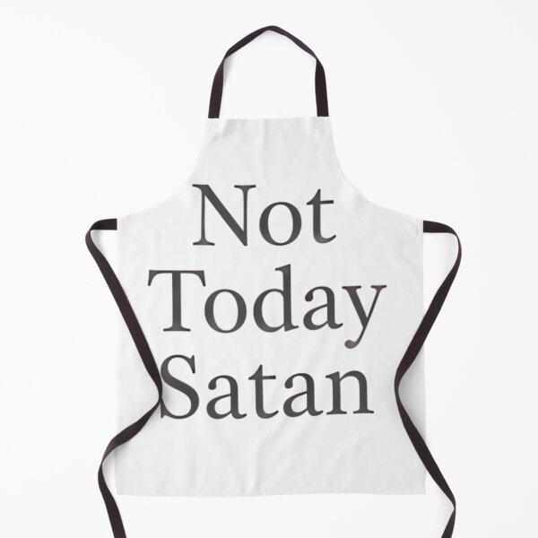Item preview, Not Today Satan Typography Quote designed and sold by Linework Studio.