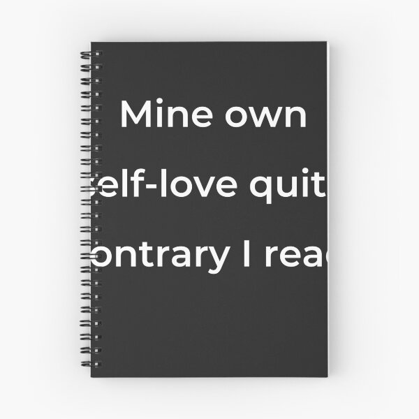 Item preview, “Mine own self-love quite contrary I read;” - print white designed and sold by ariksworld.