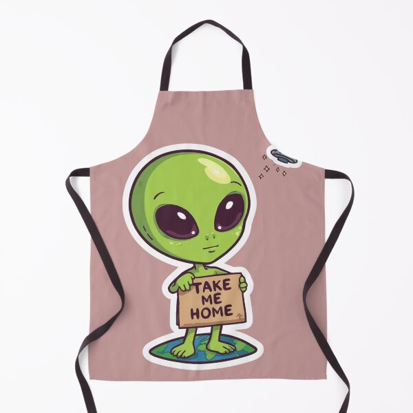Item preview, Take Me Home | Cute Lost Alien Cartoon designed and sold by SmokingAlien.
