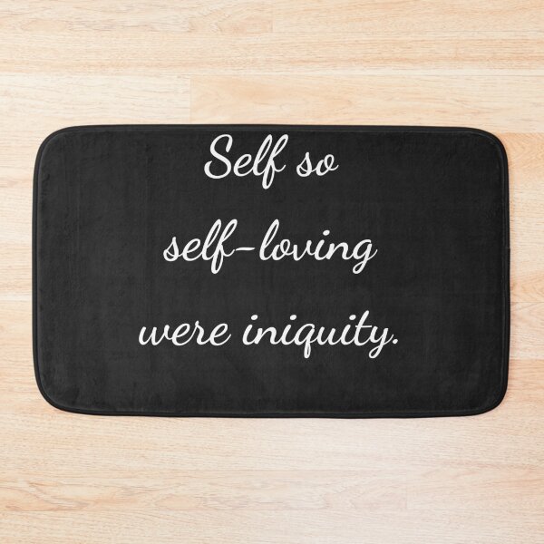 Item preview, “Self so self-loving were iniquity.” - handwriting white designed and sold by ariksworld.