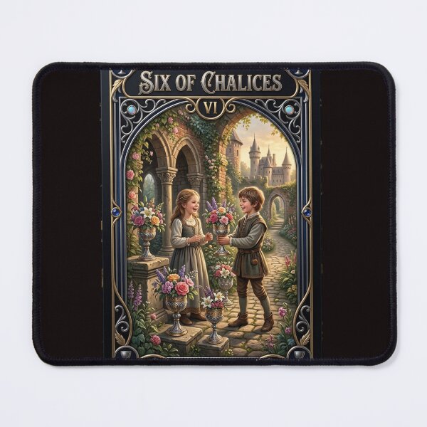 Item preview, Six of Chalices - tarot card designed and sold by Studio77-Gothic.