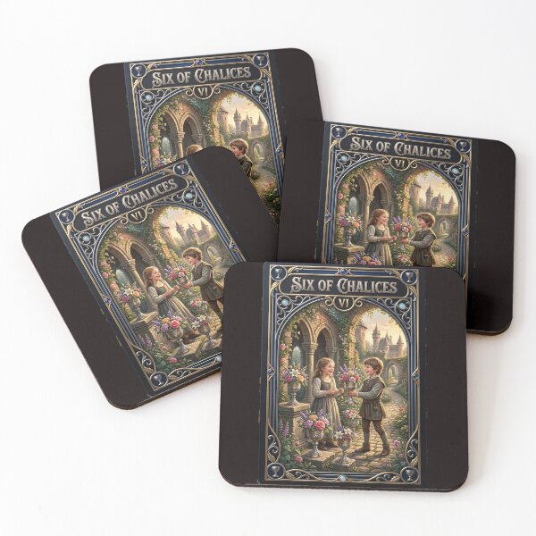 Item preview, Six of Chalices - tarot card designed and sold by Studio77-Gothic.