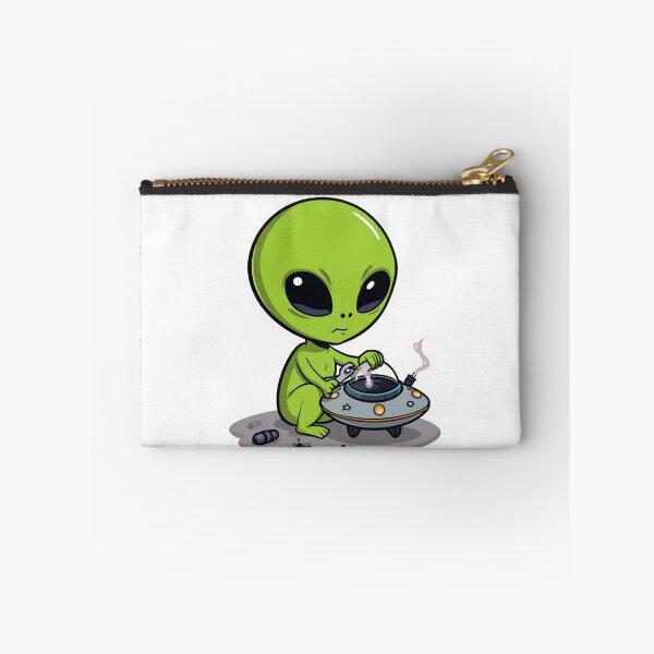 Item preview, UFO Broke Again | Cute Alien Mechanic designed and sold by SmokingAlien.