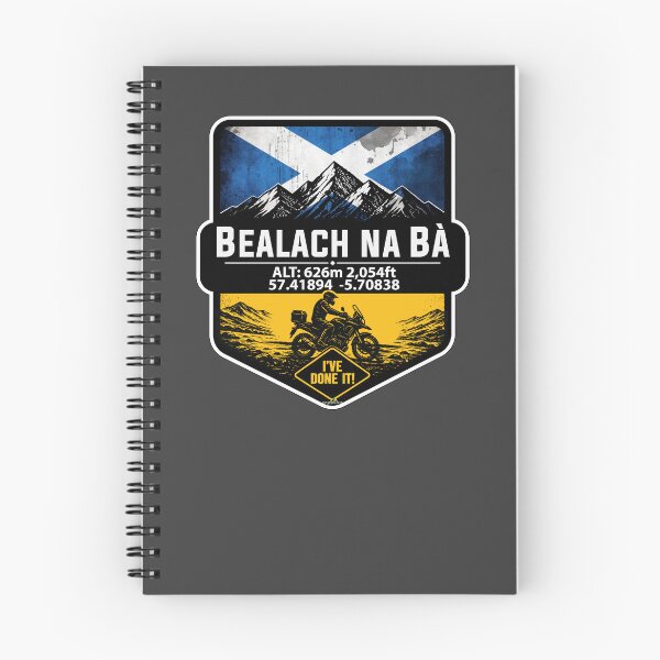 Item preview, Bealach na Ba Pass of the Cattle Applecross Scotland Motorcycle I've Done It Sticker TShirt 03 designed and sold by OuterShellUK.