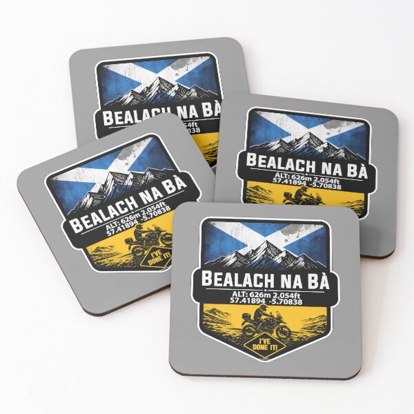 Item preview, Bealach na Ba Pass of the Cattle Applecross Scotland Motorcycle I've Done It Sticker TShirt 03 designed and sold by OuterShellUK.