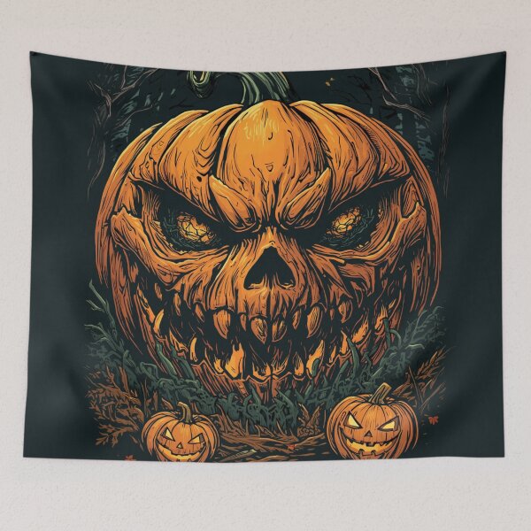 Item preview, Big Halloween Pumpkin – Orange & Black Illustration on Transparent Background. Big Halloween Pumpkin – Orange & Black Illustration on Transparent Background designed and sold by Art70shop.
