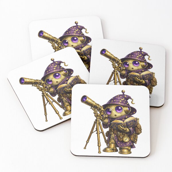 Item preview, Cute Wizard Robot with Telescope designed and sold by Yomere.
