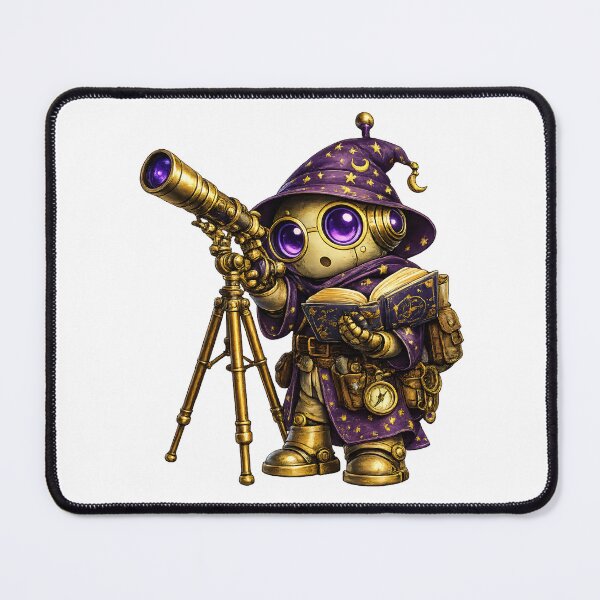Item preview, Cute Wizard Robot with Telescope designed and sold by Yomere.