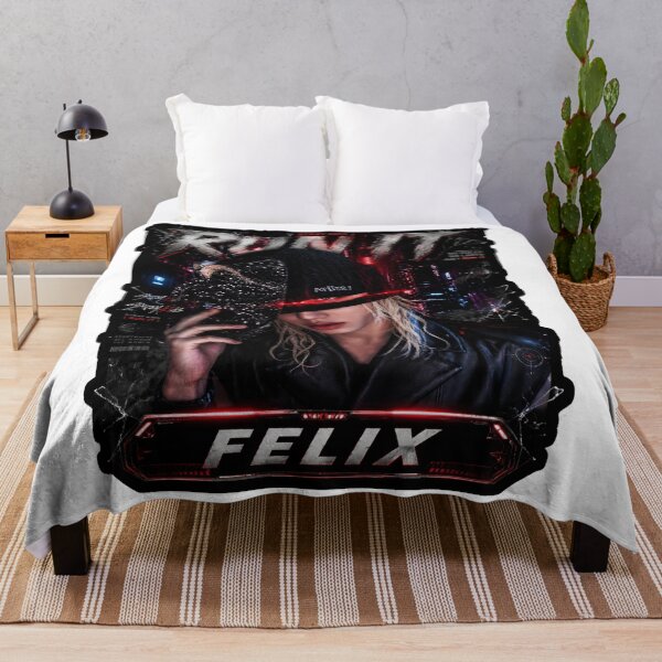 Item preview, Stray Kids Lee Felix Run It high energy red stage graphic designed and sold by Valeree Store.