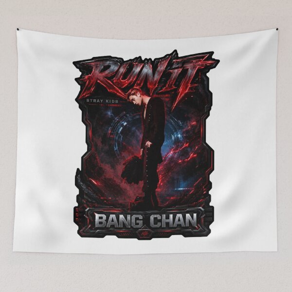 Item preview, Bang Chan 3RACHA Producer Mode Run It Electro Red Art designed and sold by Valeree Store.