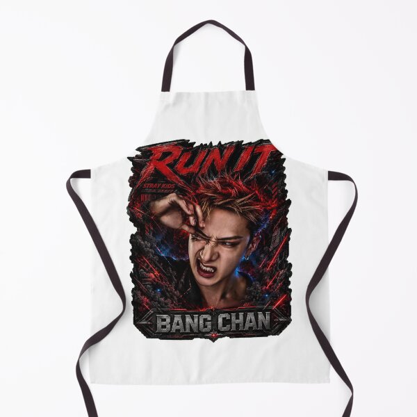 Item preview, Stray Kids Bang Chan Run It dark crimson tour banner graphic designed and sold by Valeree Store.
