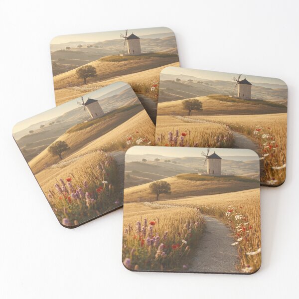 Item preview, Where the Harvest Whispers | Luxury Countryside Wall Art | Golden Wheat Field Landscape Print | Rustic Windmill Decor | Peaceful Nature Artwork designed and sold by VeloraNature.
