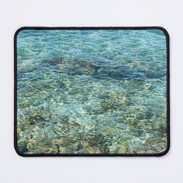 Item preview, Abstracting Seawater - Sunlit Blue Green Ripples like Moire Silk designed and sold by Georgia Mizuleva.