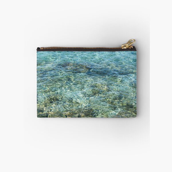 Item preview, Abstracting Seawater - Sunlit Blue Green Ripples like Moire Silk designed and sold by Georgia Mizuleva.