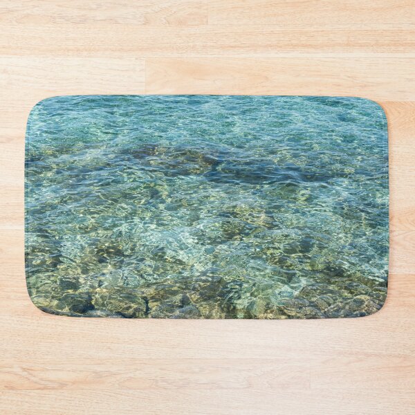 Item preview, Abstracting Seawater - Sunlit Blue Green Ripples like Moire Silk designed and sold by Georgia Mizuleva.