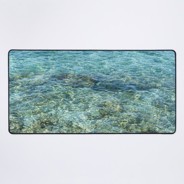 Item preview, Abstracting Seawater - Sunlit Blue Green Ripples like Moire Silk designed and sold by Georgia Mizuleva.