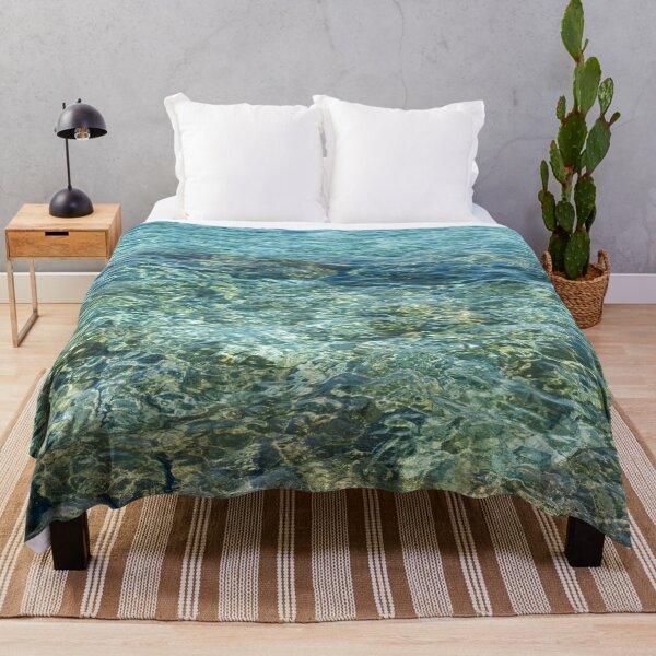 Item preview, Abstracting Seawater - Sunlit Blue Green Ripples like Moire Silk designed and sold by Georgia Mizuleva.