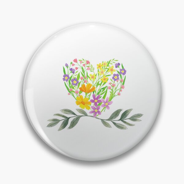 Item preview, Heart mode of Colorful Flowers designed and sold by thepinio00.