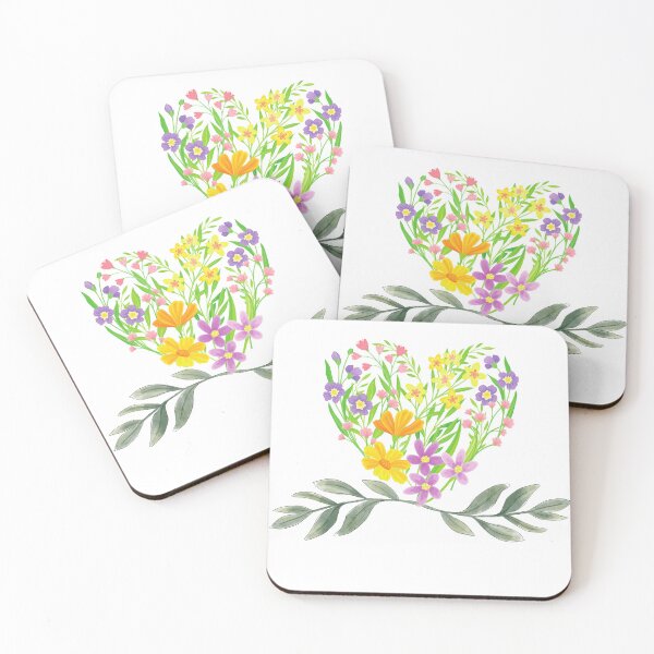 Item preview, Heart mode of Colorful Flowers designed and sold by thepinio00.