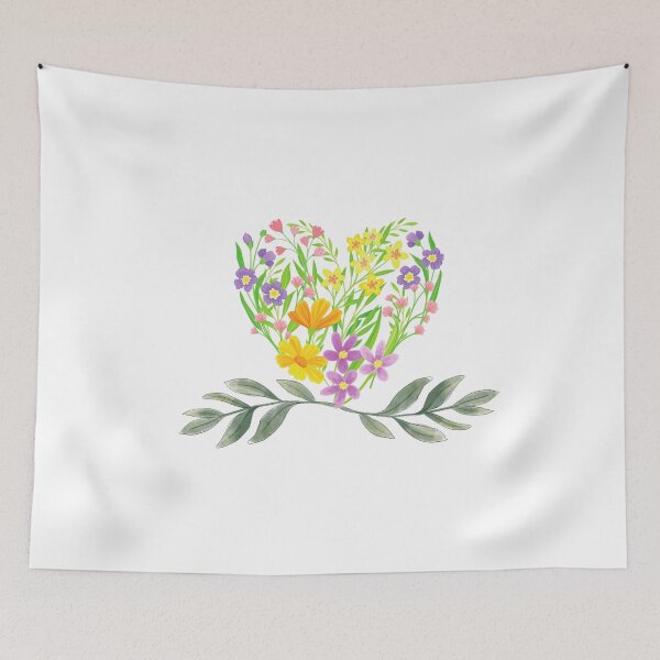 Item preview, Heart mode of Colorful Flowers designed and sold by thepinio00.