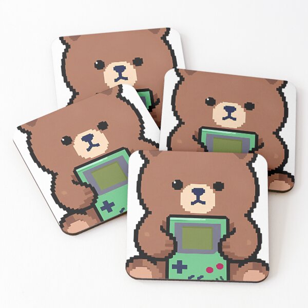 Item preview, 8-Bit Bear with Retro Handheld designed and sold by pumsquare.