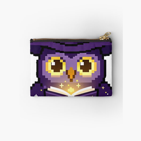 Item preview, Pixel Owl Wizard with Spellbook designed and sold by pumsquare.