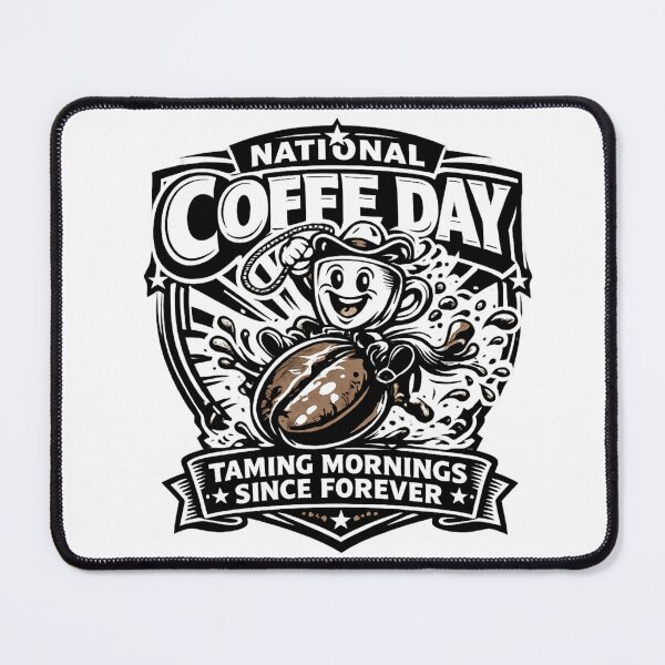 Item preview, Taming Mornings Since Forever National Coffee Day Cute designed and sold by irfanshikh.