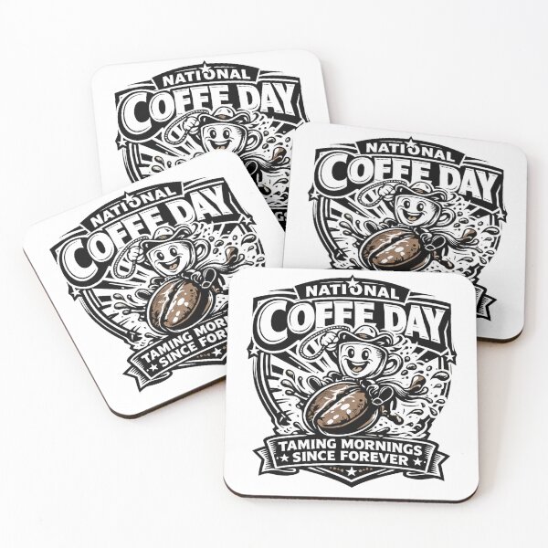 Item preview, Taming Mornings Since Forever National Coffee Day Cute designed and sold by irfanshikh.