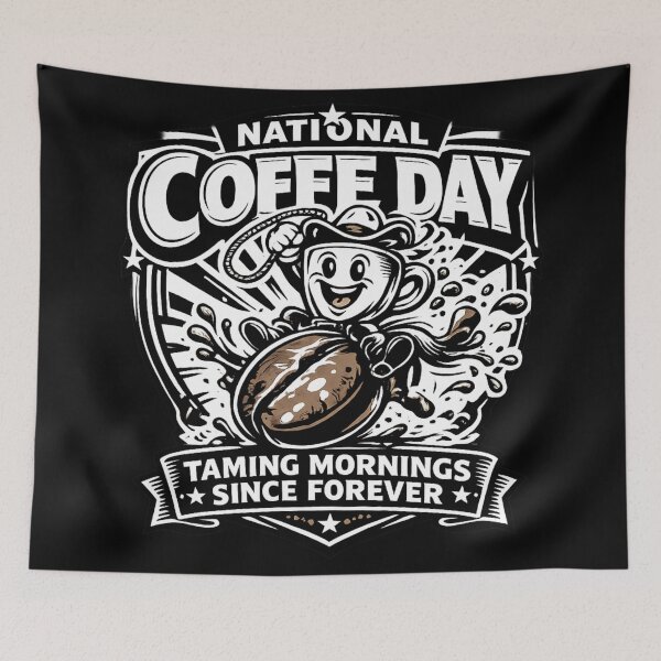 Item preview, Taming Mornings Since Forever National Coffee Day Cute designed and sold by irfanshikh.