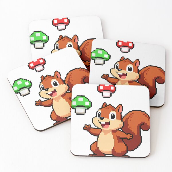 Item preview, Pixel Squirrel Power-Up Collector designed and sold by pumsquare.