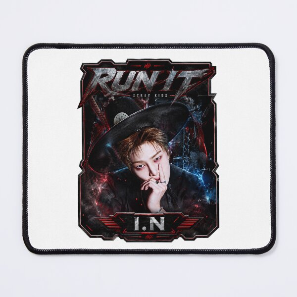 Item preview, Yang Jeongin SKZ I.N Run It Dark Flame Stage Poster designed and sold by Valeree Store.