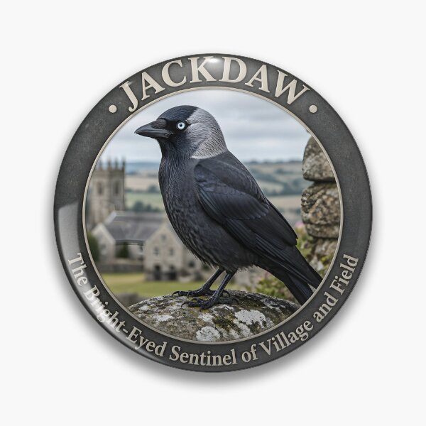 Item preview, JACKDAW  – The bright eyed sentinel of village and field designed and sold by The Digital Compass.