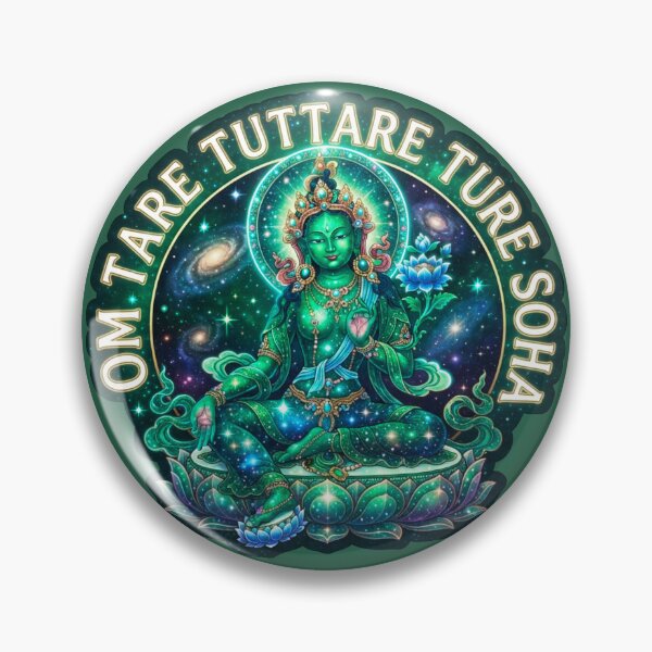 Item preview, Green Tara Mantra Om Tate Tuttare  designed and sold by shantilovesart.