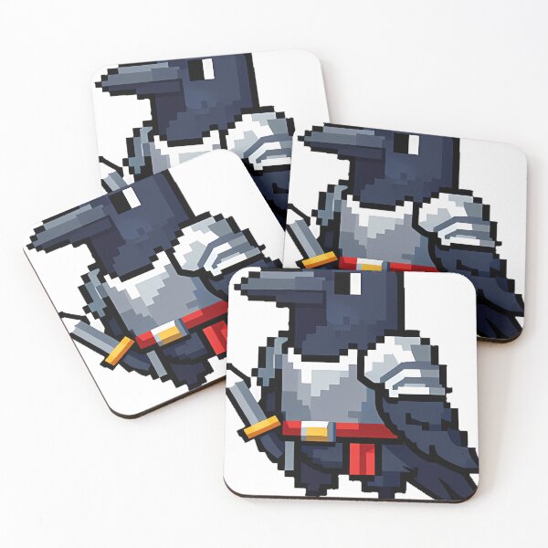 Item preview, 8-Bit Crow Pixel Knight designed and sold by pumsquare.