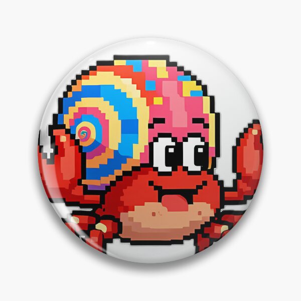 Item preview, Pixel Hermit Crab with Shell designed and sold by pumsquare.