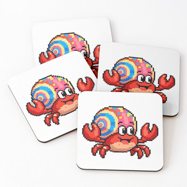Item preview, Pixel Hermit Crab with Shell designed and sold by pumsquare.
