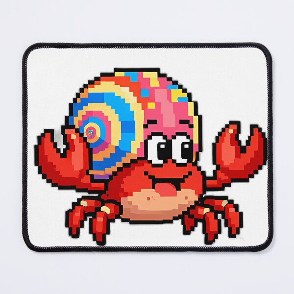 Item preview, Pixel Hermit Crab with Shell designed and sold by pumsquare.