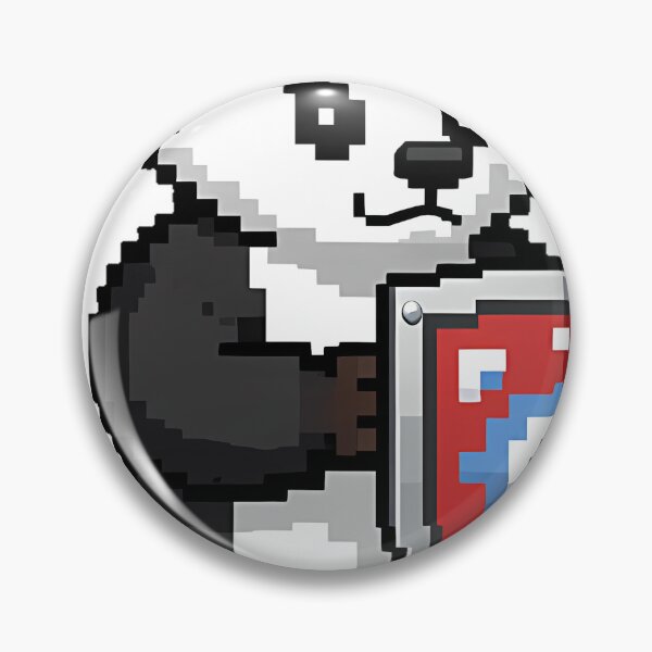 Item preview, Pixel Badger with Shield designed and sold by pumsquare.