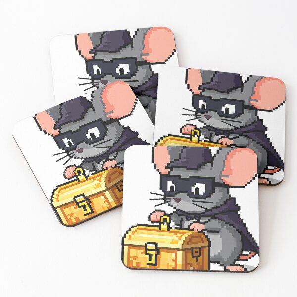 Item preview, 8-Bit Mouse Thief with Lockpick designed and sold by pumsquare.