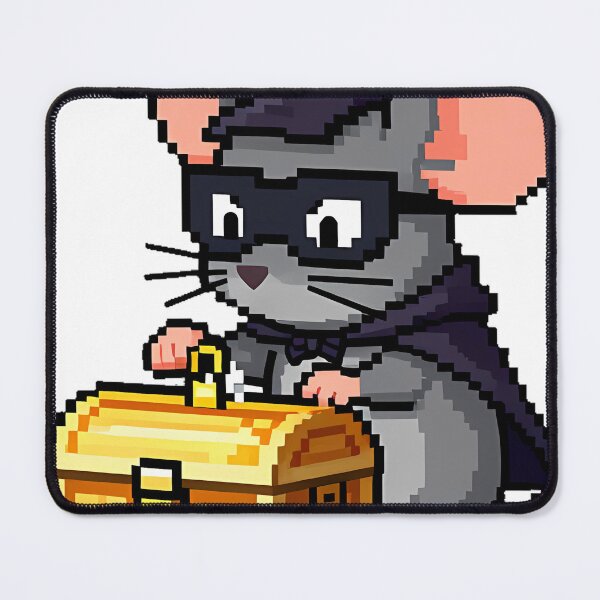 Item preview, 8-Bit Mouse Thief with Lockpick designed and sold by pumsquare.