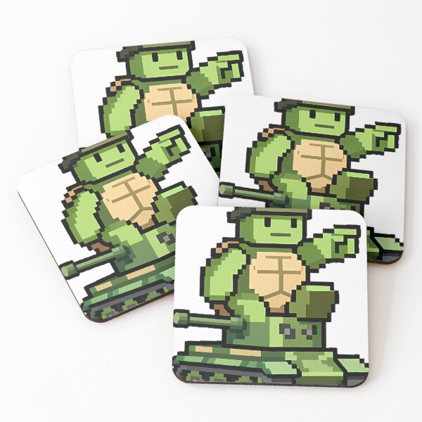 Item preview, Pixel Turtle Tank Commander designed and sold by pumsquare.