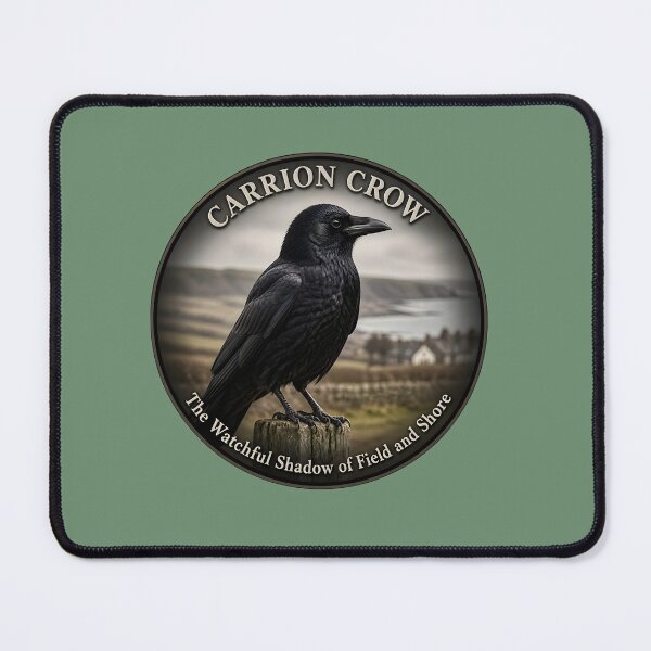 Item preview, CARRION CROW  – The watchful shadow of field and shore designed and sold by The Digital Compass.