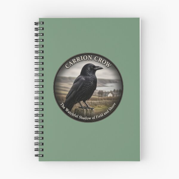 Item preview, CARRION CROW  – The watchful shadow of field and shore designed and sold by The Digital Compass.