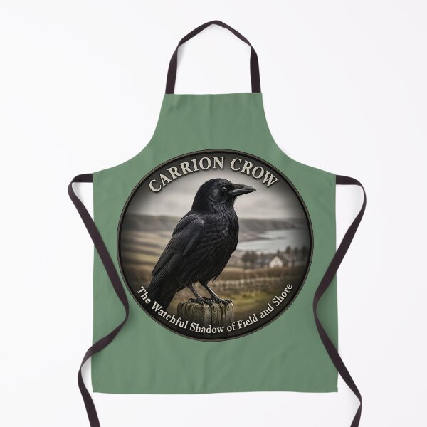 Item preview, CARRION CROW – The watchful shadow of field and shore designed and sold by The Digital Compass.