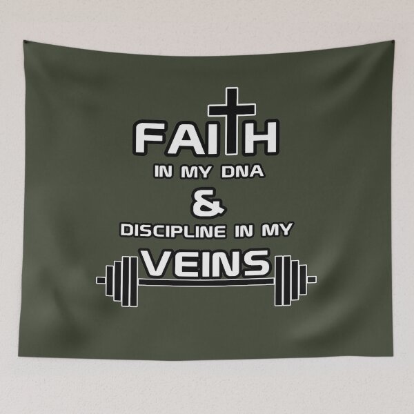 Item preview, Faith In My DNA Discipline In My Veins Christian Identity designed and sold by Bezuiden.