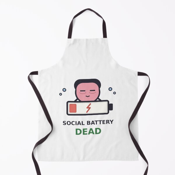 Item preview, Social Battery Dead — Funny Introvert Design, Cute Gift For Antisocial Friends designed and sold by QuirkyCartel.