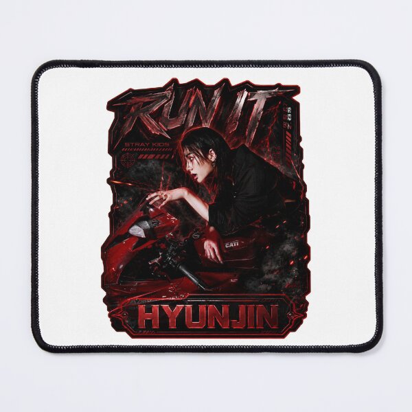 Item preview, SKZ Visual Hyunjin Run It fierce concert tour portrait designed and sold by Valeree Store.